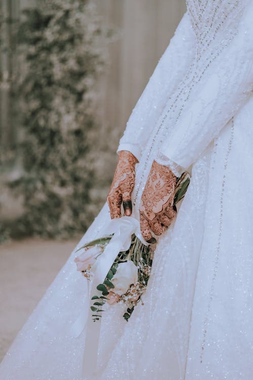 Bride with bouquet